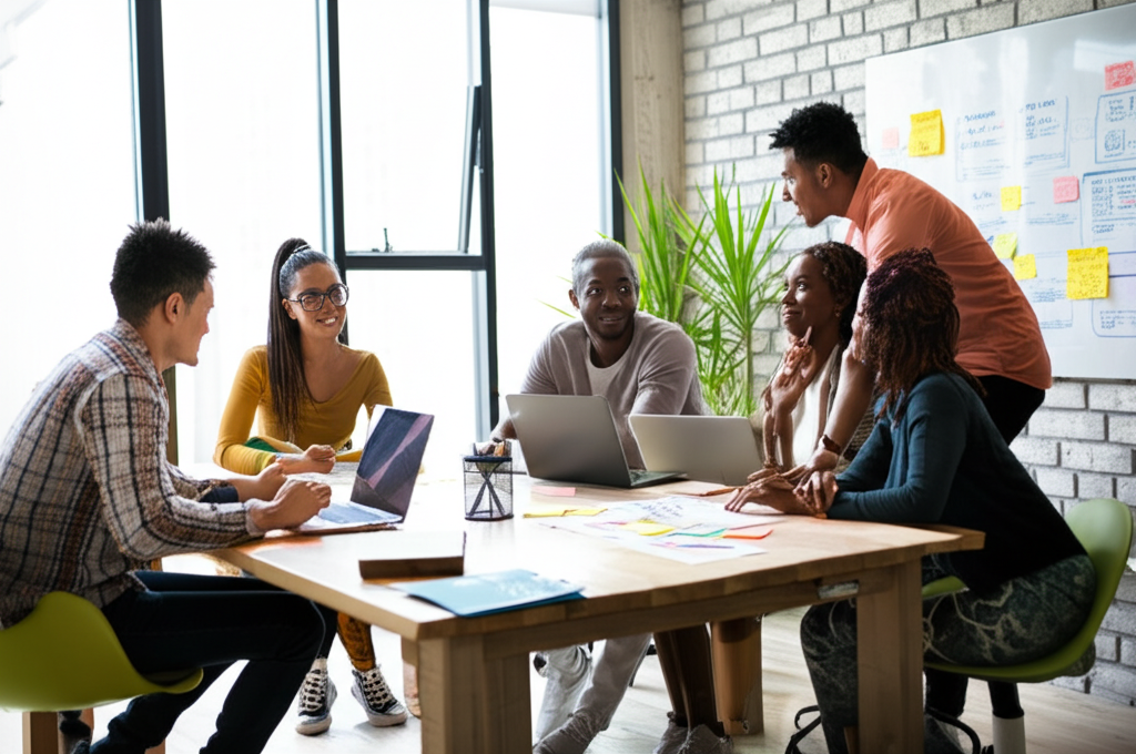 L'équipe Daredare en réunion
